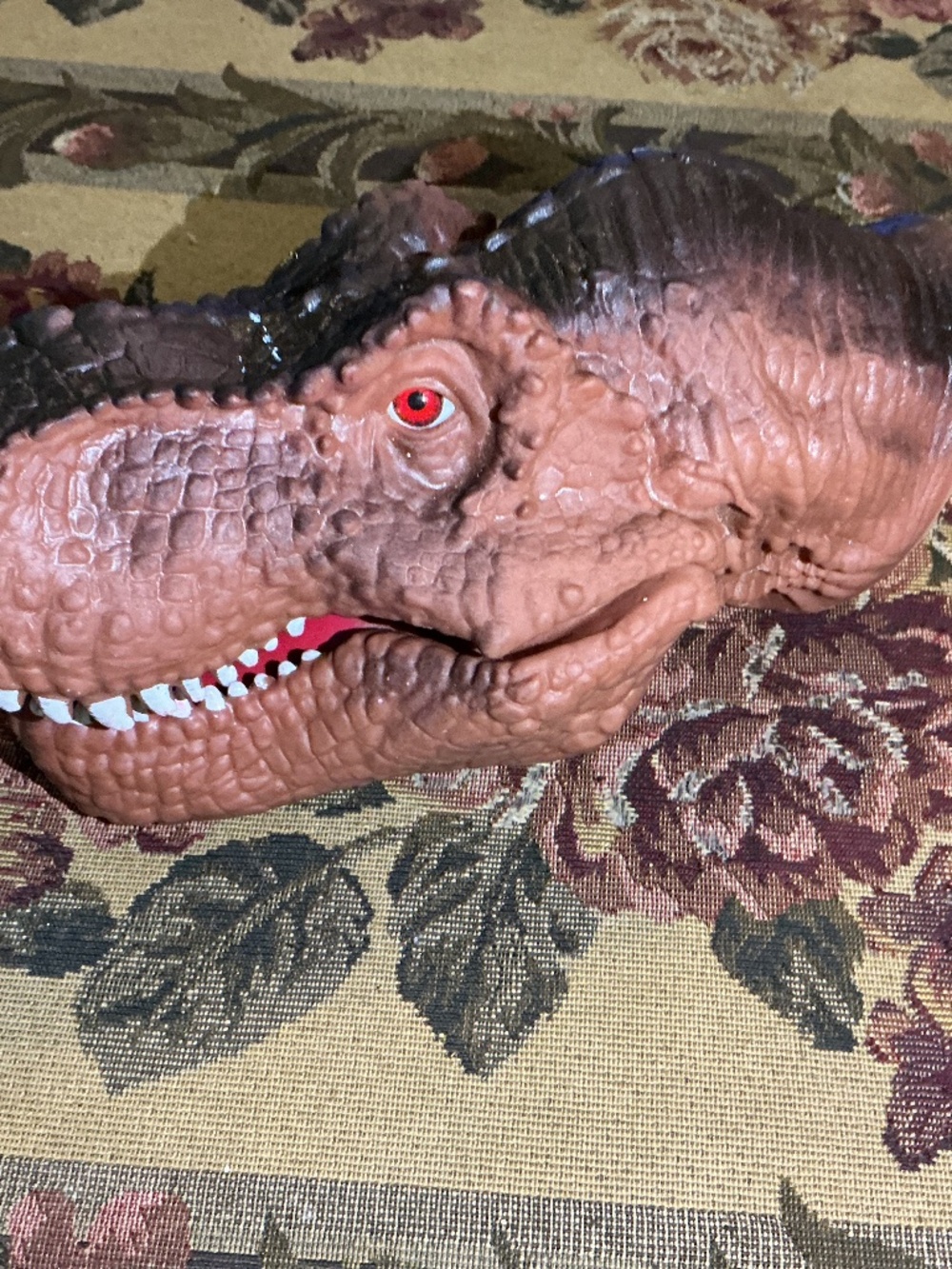 Soft Hand Puppet Rubber Realistic Tyrannosaurus Rex Dinosaur Hand Puppet